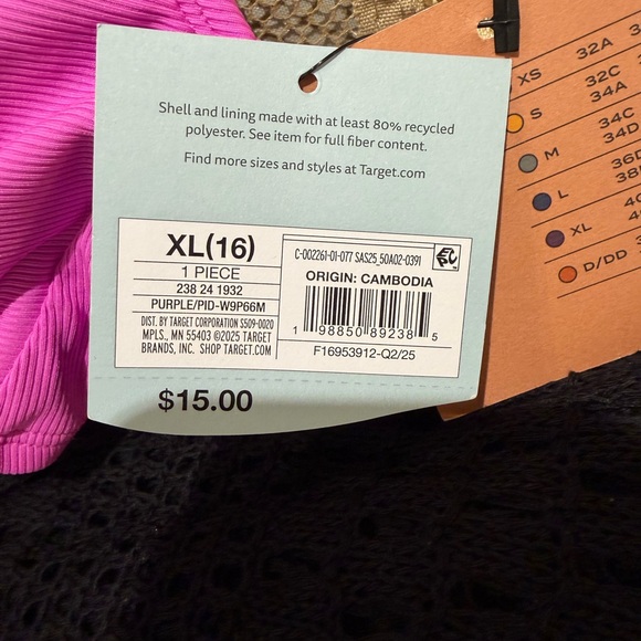 NWT‼️Ribbed Tie-Front Bralette Bikini Top from Shade & Shore™ - Picture 2 of 4